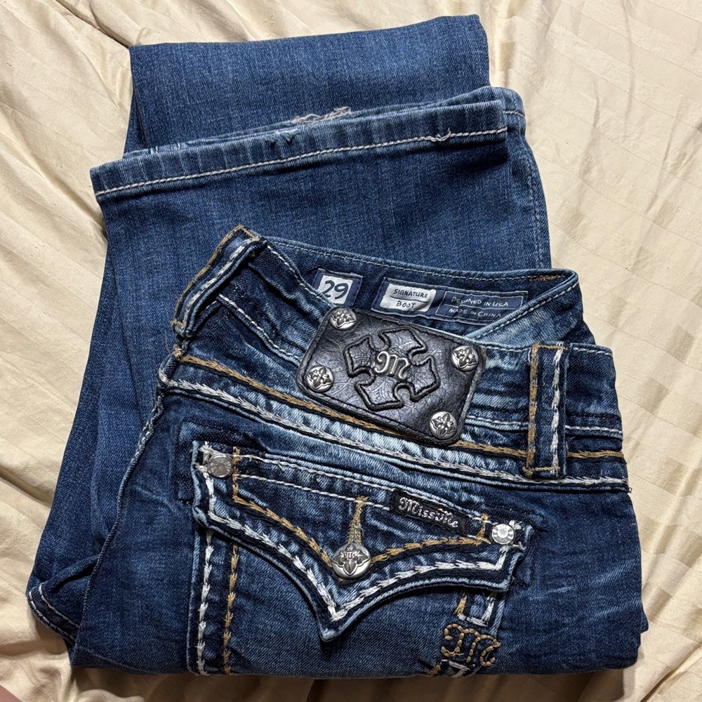 Miss Me Women's Dark Blue Boot Cut Jeans